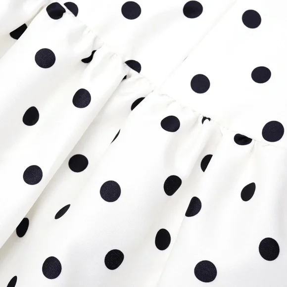 self-portrait Cream Polka Dot Taffeta Midi Dress Size:US2 - MSRP $655 - NWT - Picture 7 of 7